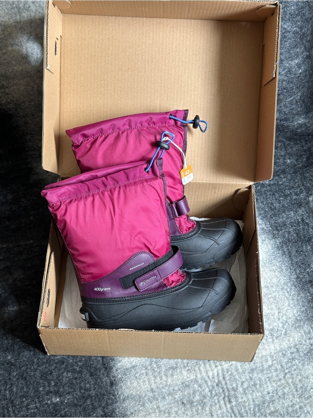 Columbia Youth Powderbug Waterproof Boots - Youth US 5 / 38 EU - NWT